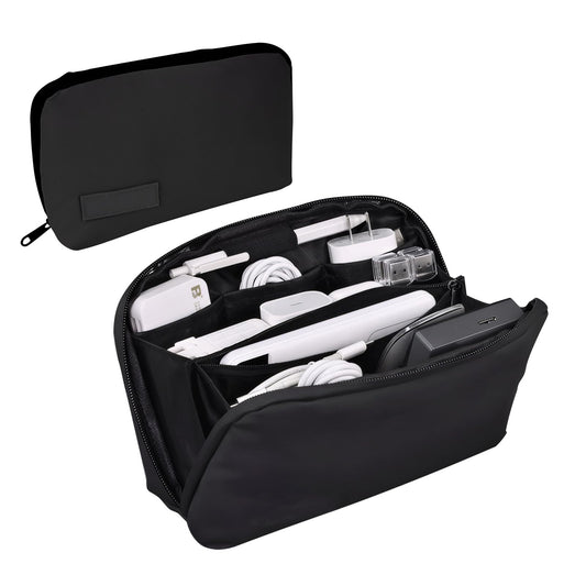 DODAMOUR Tech Organizer Travel Case, Travel Gear Tech Bag Electronics Accessories Organizer Pouch, Waterproof Travel Essentials Bag for Cables, Cords