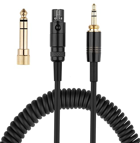 weishan K702 Cable Coiled Aux Cord Replacement for AKG Q701, K712, K240, K240S, K240 MK II, K141, K171, K181, K271, K271S, K271 MK II, K241, K175…