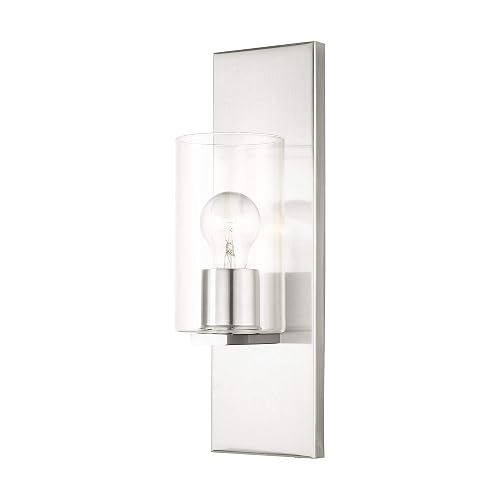 Livex Lighting 1 Light Brushed Nickel Wall Sconce
