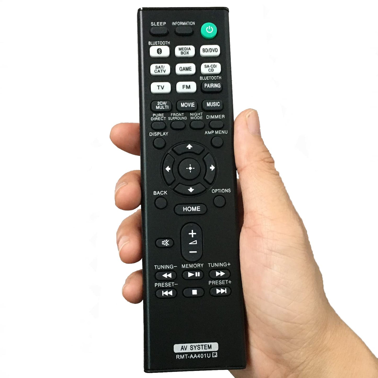 Replacement Remote Control RMT-AA401U Compatible for Sony AV Multi Channel Receiver Home Theater AV Receiver STR-DH590 STR-DH790 149337011