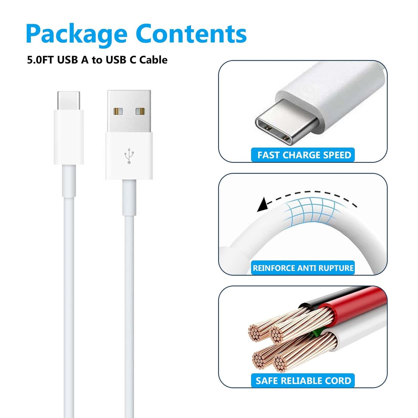 AHDFWI Carplay Cable Cord Compatible with iPhone 16 17 USB A to USB C Cable for 17 Air/17 16 15 Pro Max ?Plus, Pro 12.9/11, 10th Gen, Air 5th