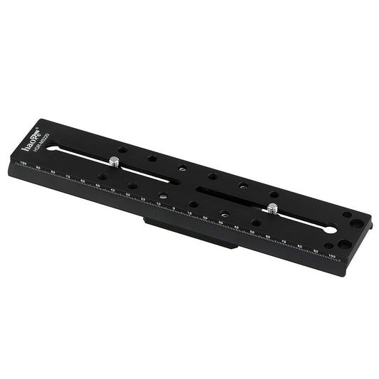 Haoge 220mm Camera Long Sliding Quick Release Plate for Sachtler Tripod Fluid Head FSB4 FSB6 FSB6T FSB8 FSB8T FSB10 FSB10T DV10 3+3 5+5 Video 14II DV2