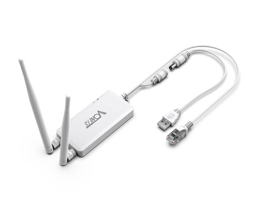 Vonets VAP11S Mini Repeater/Wireless Bridge Ethernet/WiFi Router 2.4GHz Industrial with 2 RJ45 Ethernet Ports and 2 External Antennas, Great Partner