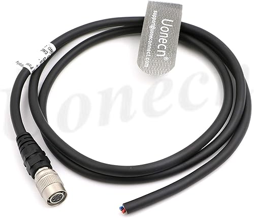 Uonecn Industrial Camera Power Trigger IO Signal Cable 6 Pin Hirose Female Plug for Basler AVT GIGE Sony CCD Industrial Camera 1 Meter