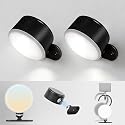 SYLVANIA LED Wall Lights with Battery, Touch Control Wall Lamp, 5 CCT (2700/3000/4000/5000/6500K), Dimmable, Timer, 360 Rotation, Cordless Wall