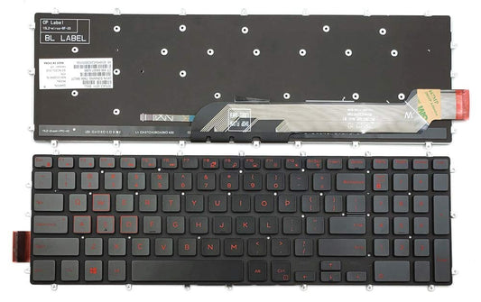 Replacement Red Backlit Keyboard for Dell G3-3579 G3-3779 G5-5587 G7-7588 Gaming Laptop