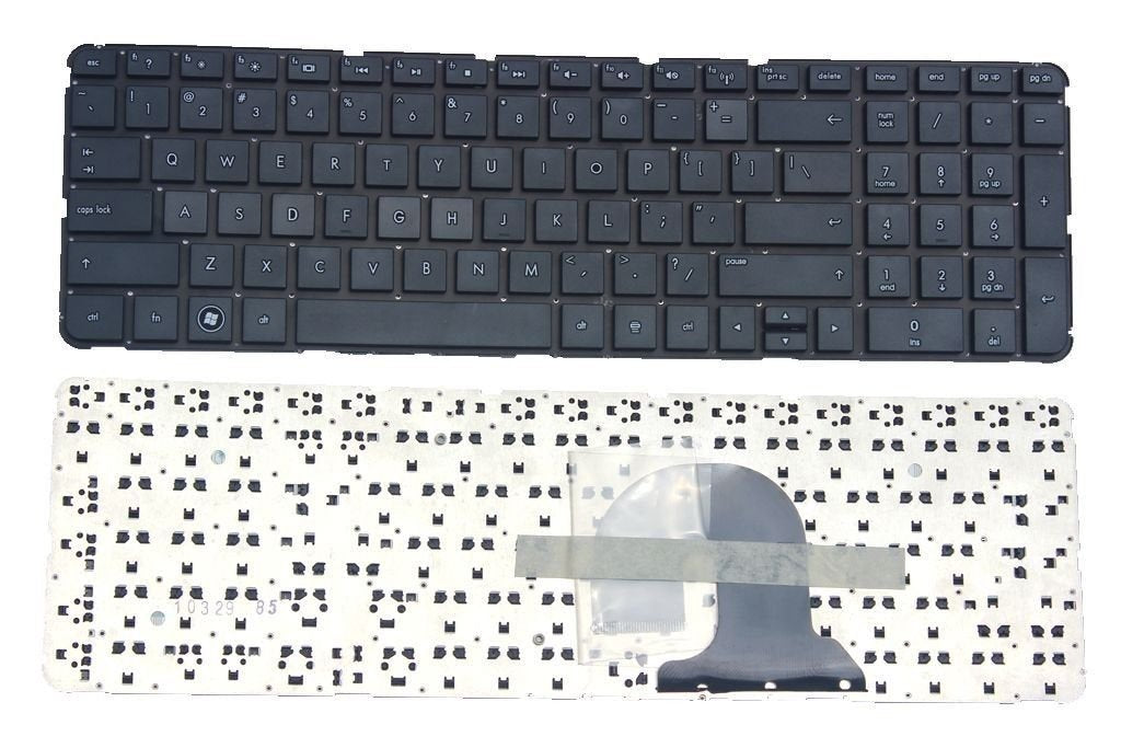 New Laptop Keyboard (Without Frame) Replacement for HP P/N:605344-001 AELX9U0010 AELX9U00210 608558-001 AELX7U00210 US Layout Black Color