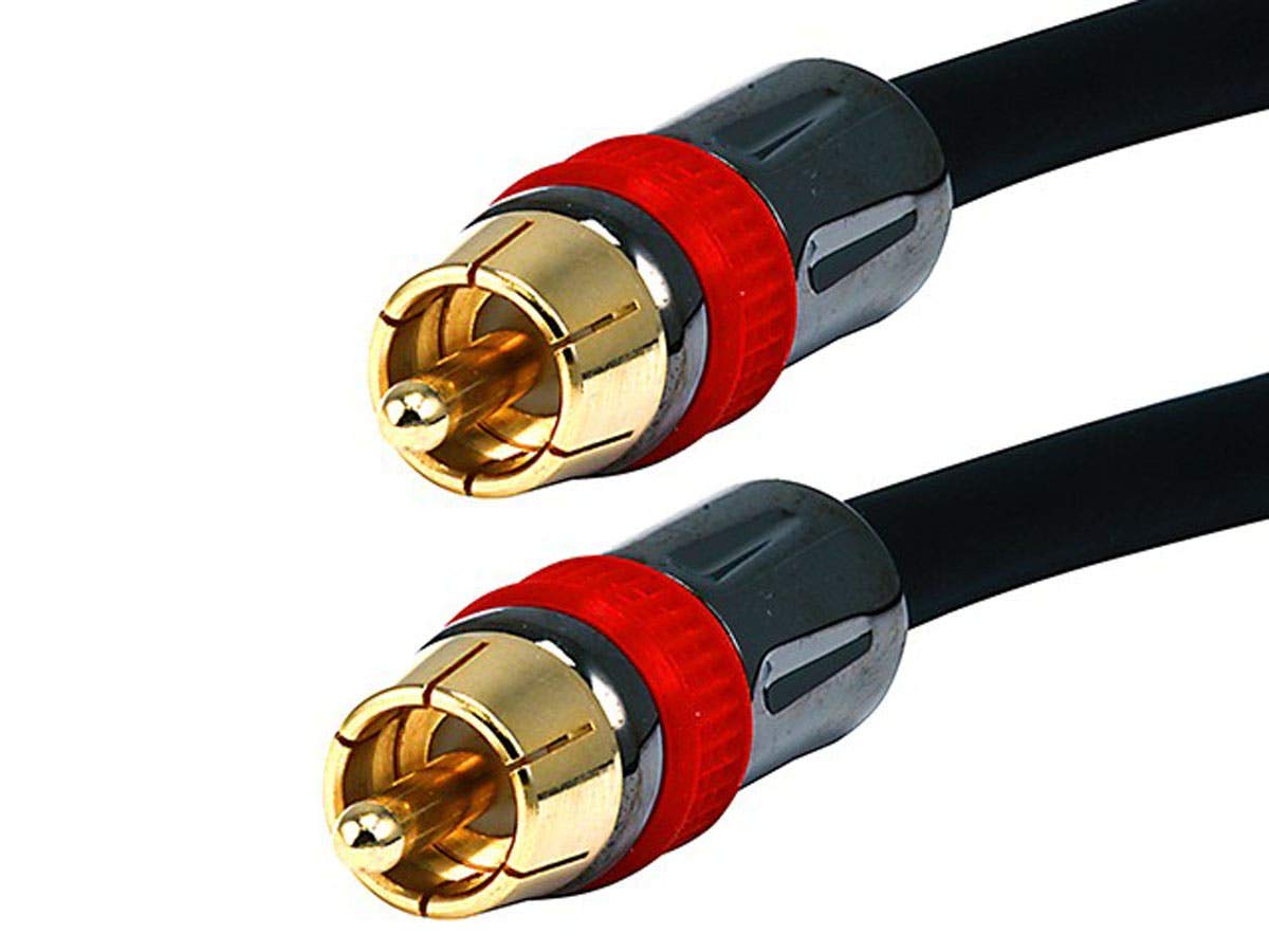 Monoprice 102681 3-Feet RG6 RCA CL2 Rated Digital Coaxial Audio Cable Black
