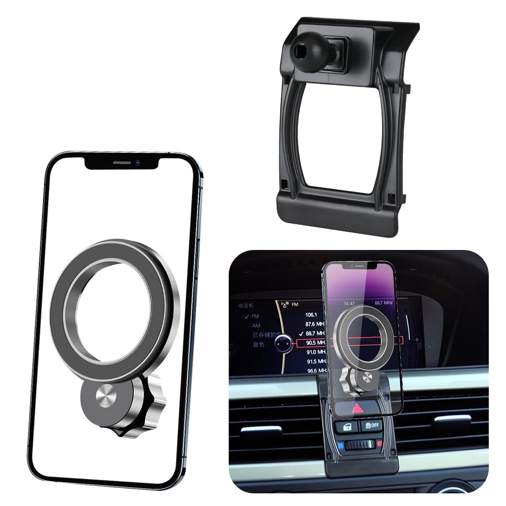 JIEZMO Car Magnetic Phone Mount for BMW 3 Series 2005-2012 E90 E91 E92 E93 323 325i 328i 330i 335i 335d 328xi 335xi 325ci 330xi Auto Interior