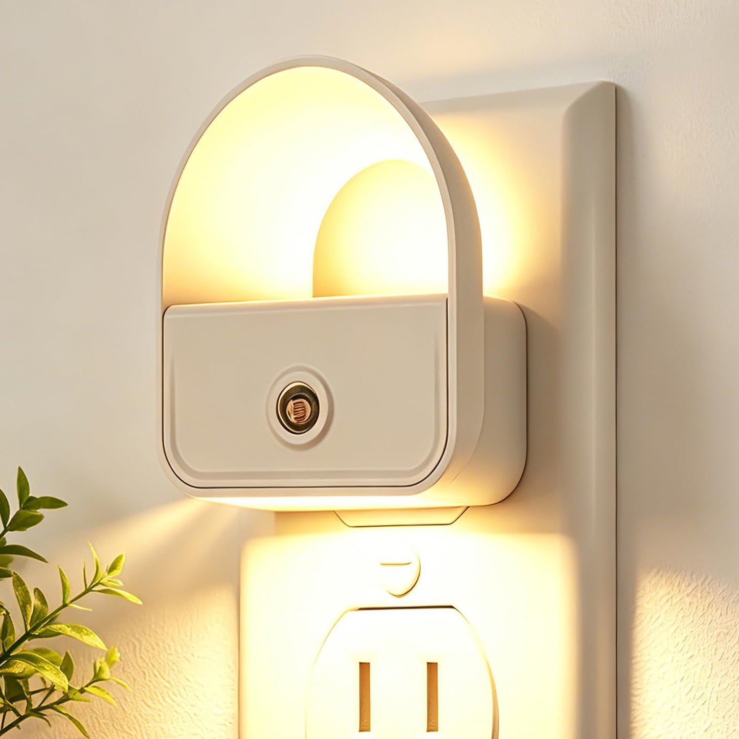 YRWXZYO 6 Pack Night Light Plug in, LED Nightlights with Smart Dusk to Dawn Nightlight, Plug into Wall Nightlights Suitable for Bedroom, Bathroom