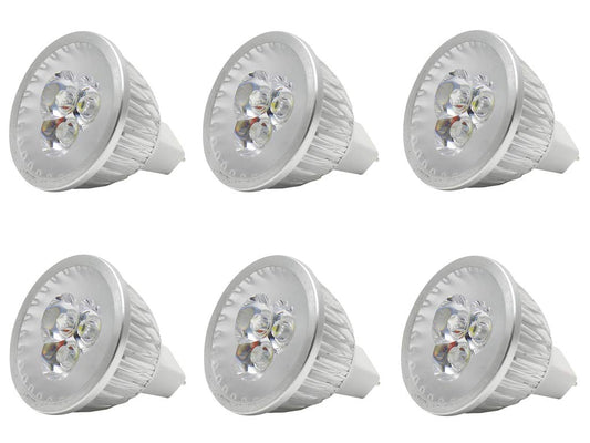 MR16 LED Light Bulbs 3W MR16 Base LED 12V 3W(20W Halogen Bulb Equivalent) Cool White LED Bulb Spotlight Bulbs for Landscape Recessed Lighting,12V Low