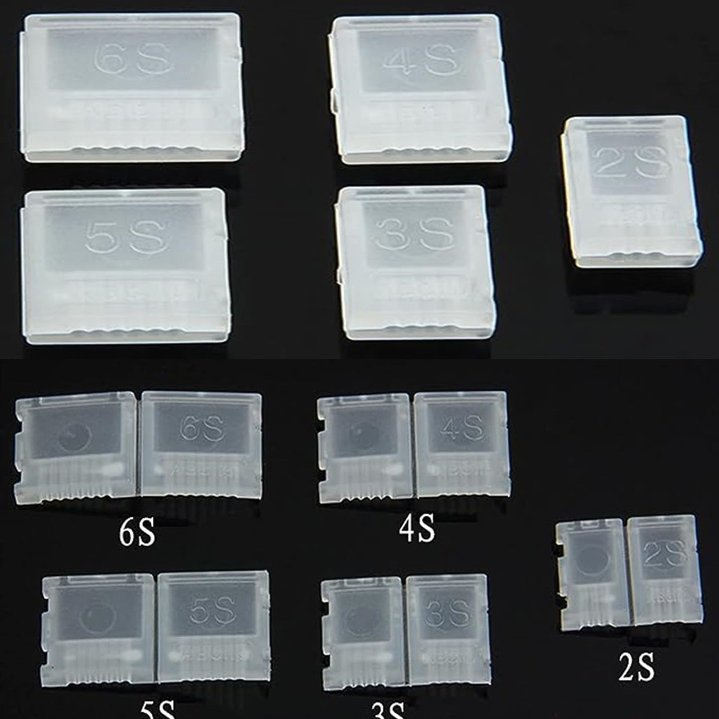 skrnrhrery Ab Clip, Balanced Plug Protector Ab Clip, Used for Lithium Polymer Battery Balance Plug Connector Protector, Ab Clip 2s to Ab Clip 6s(5