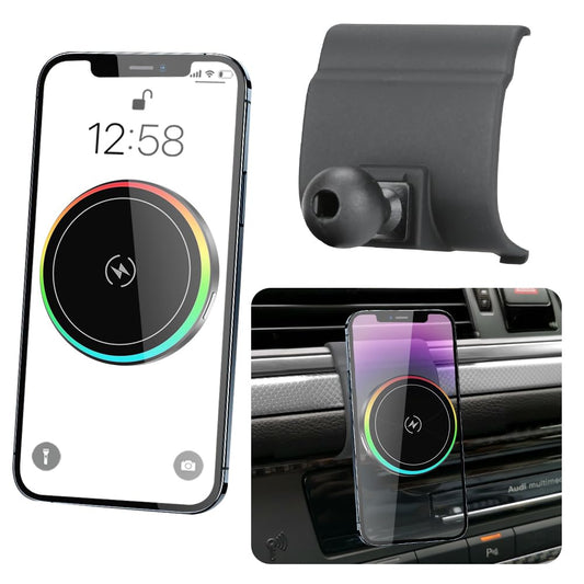 LUNQIN Car Magnetic Phone Mount for Audi A6 S6 A7 S7 RS6 RS7 2012 2013 2014 2015 2016 2017 2018 Auto Interior Accessories Best Cellphone Holder Fast