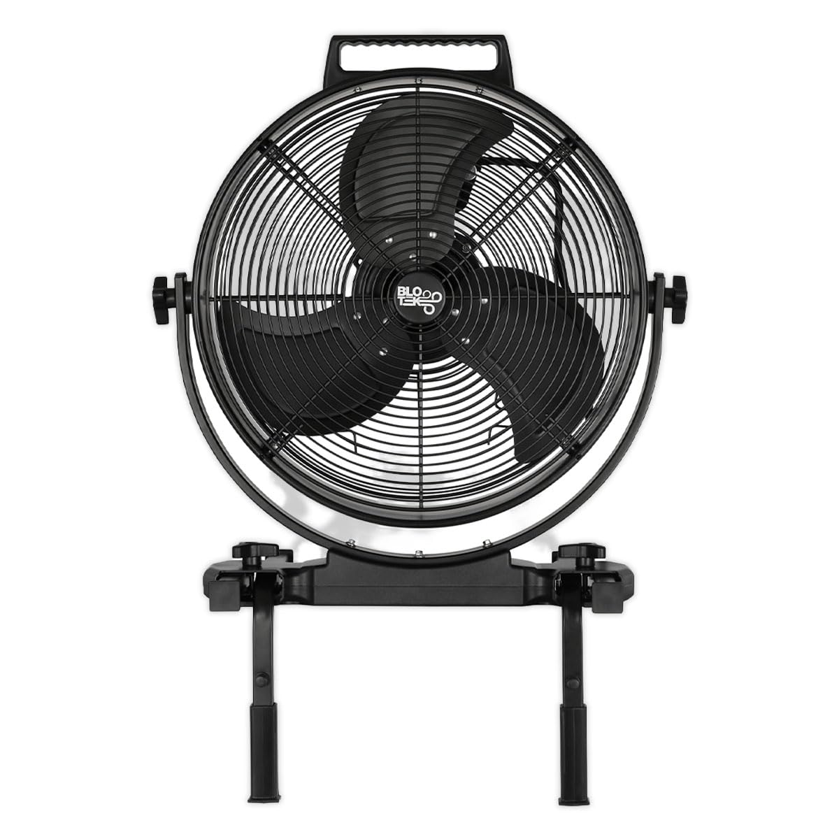 BLOTEK W58352 16-Inch Dust King High Velocity Floor, Exhaust, or Blower Fan, Black, 3-Speed, 270-Degree Adjustable Tilt, IP64 Waterproof, Ideal