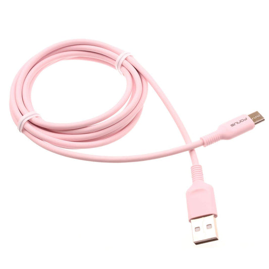 6ft USB-C Cable Pink Charger Cord Power Wire Type-C Compatible with LG Q70 - LG Stylo 4 - LG Stylo 4 Plus - LG Stylo 5 - LG Stylo 6 - LG V20