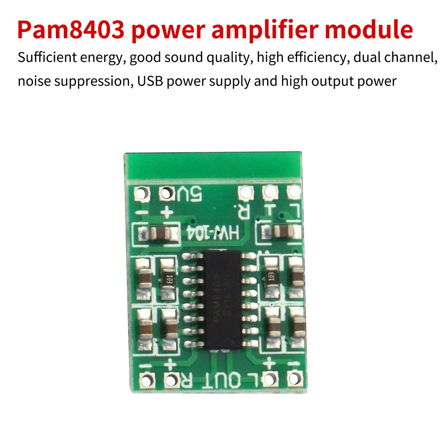 V TELESKY 15Pcs PAM8403-Based Amplifier Module Mini 2.5V-5V Digital Amplifier Board Class D for DIY Audio AMP Speakers