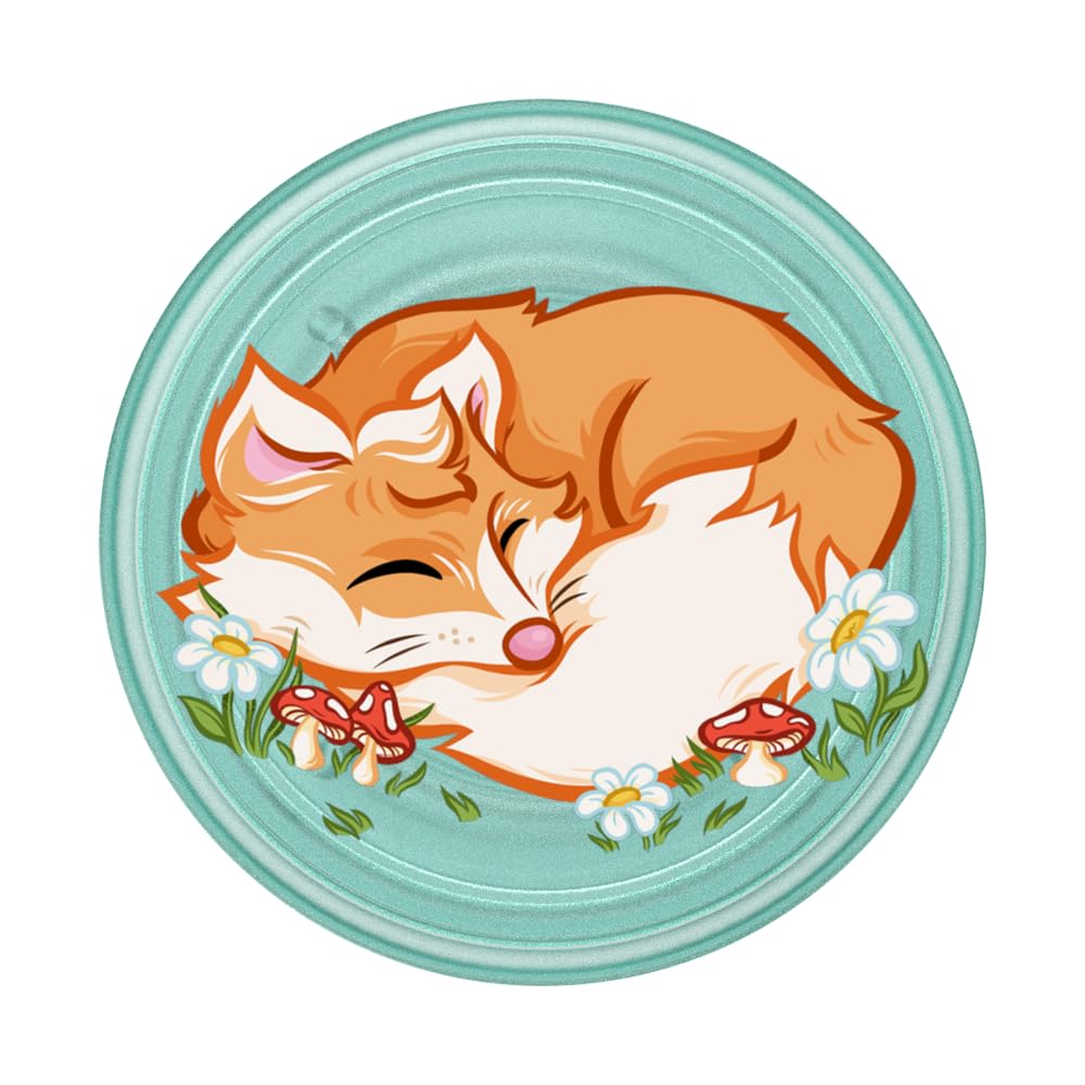 PopSockets Adhesive Phone Grip, Holder, Phone Stand, Plant-Based - Sleepy Fox