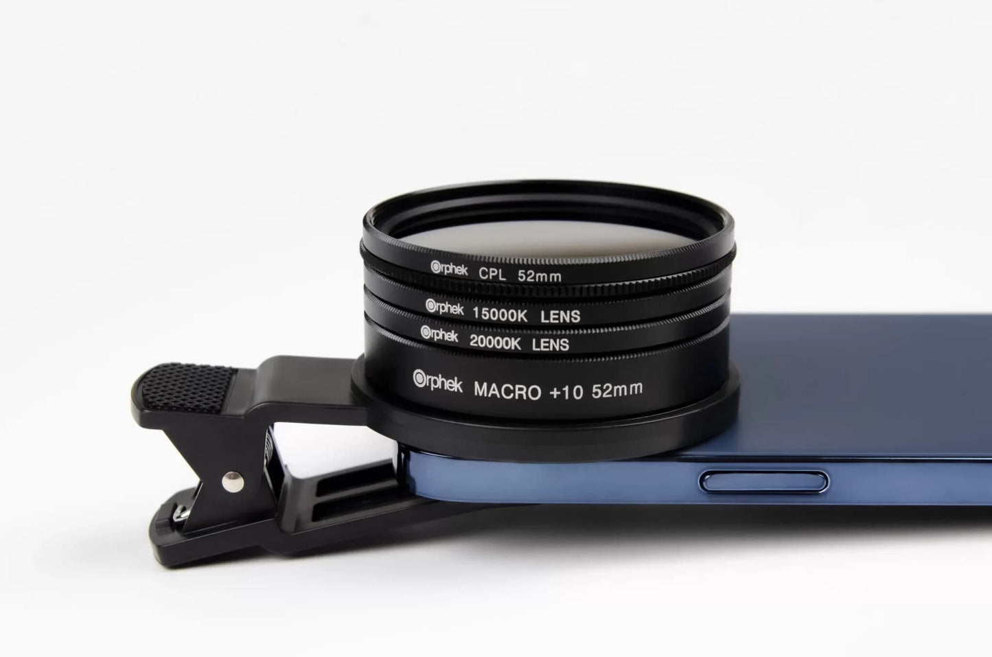 Orphek Extra Wide Coral Lens - Kit for DSRL 52mm and All Smartphones - 4 Included: Macro, CPL 52mm Polarized, 15,000k Orange, 20,000k Yellow - Lens