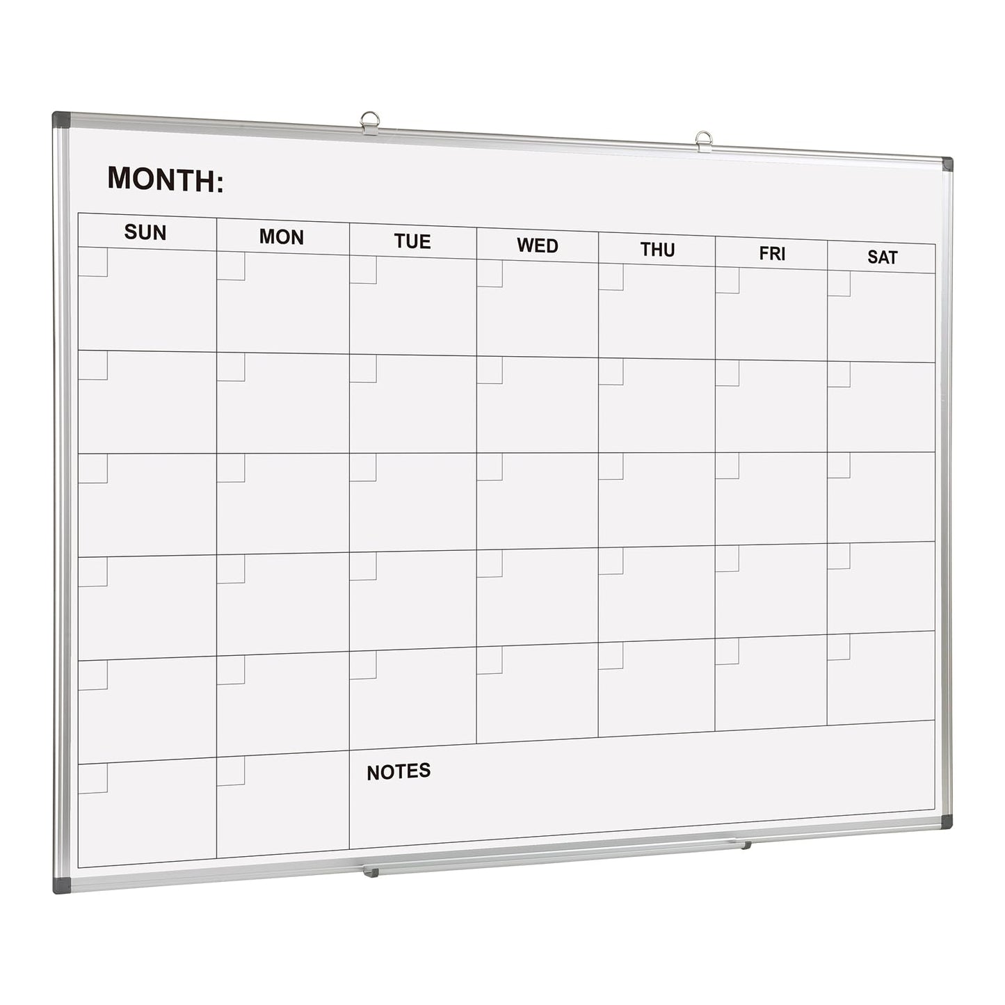 Comix Magnetic Monthly Calendar Whiteboard, 48 x 36 Inches Wall Planner