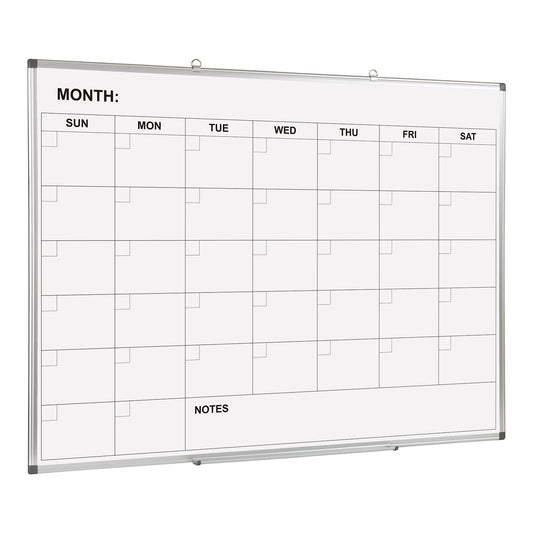 Comix Magnetic Monthly Calendar Whiteboard, 48 x 36 Inches Wall Planner