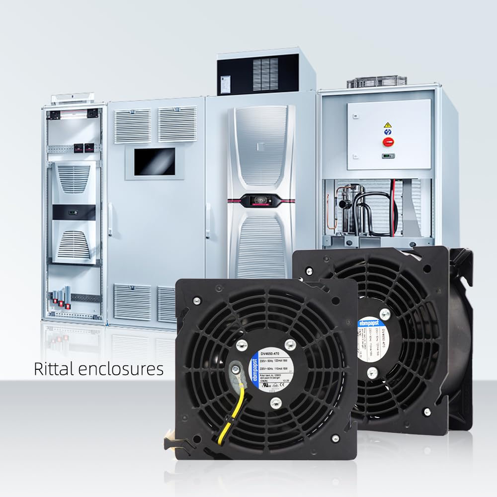 for ebmpapst Fan DV4650-470 12038 120 * 120 * 38MM 12cm 230V AC 50HZ 17.7W Ball Bearing Rittal Cabinet Axial Flow Cooling Fan