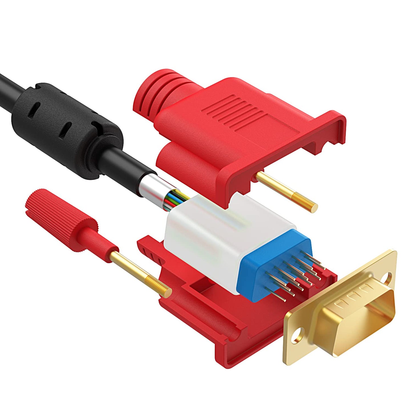 Abireiv VGA Cable 6Feet, VGA to VGA HD15 Monitor Cable for PC Laptop TV Projector