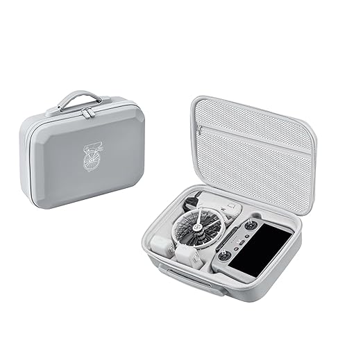 DFTIM Flip Case For DJI Flip Fly More Combo Hard Case, PU Leather Portable Shoulder Bag, Waterproof Travel Box Can Storage RC2/RC-N3 Remote/7