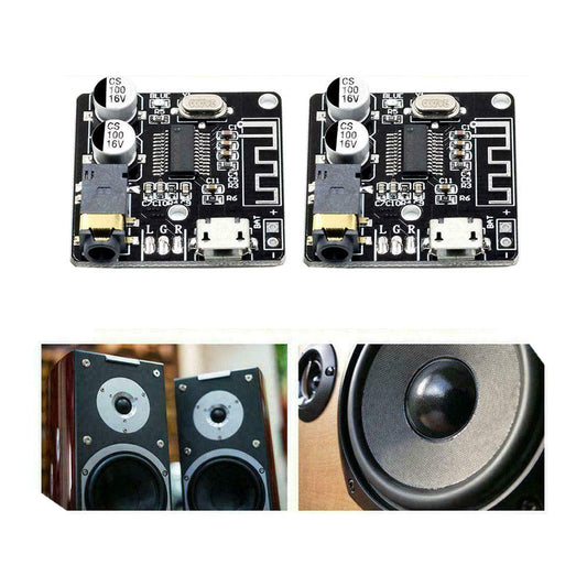 Acxico 2Pcs VHM-314 Bluetooth Audio Receiver Board 5.0 MP3 Lossless HF Board DIY