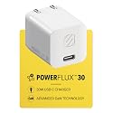 Scosche PowerFlux 30W USB-C Wall Charger Block, Compact Fast Charging GaN Charger with Foldable Plug, Power Delivery PPS Compatible with iPhone 17/16