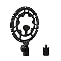 Blue Yeti Shock Mount Anti-Vibration Matching Boom Arm Stand Compatible w/Blue Yeti, Yeti X, Snowball & Blue Yeti Nano Mic (Black)