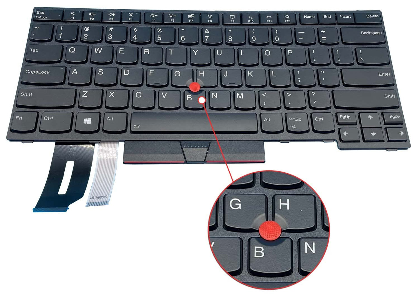 Replacement Keyboard for Lenovo ThinkPad - T14 Gen1 T14 Gen2 P14S Gen1 P14s Gen2 Not Fit for E480 Laptop Keyboard with Backlit & Trackpoint