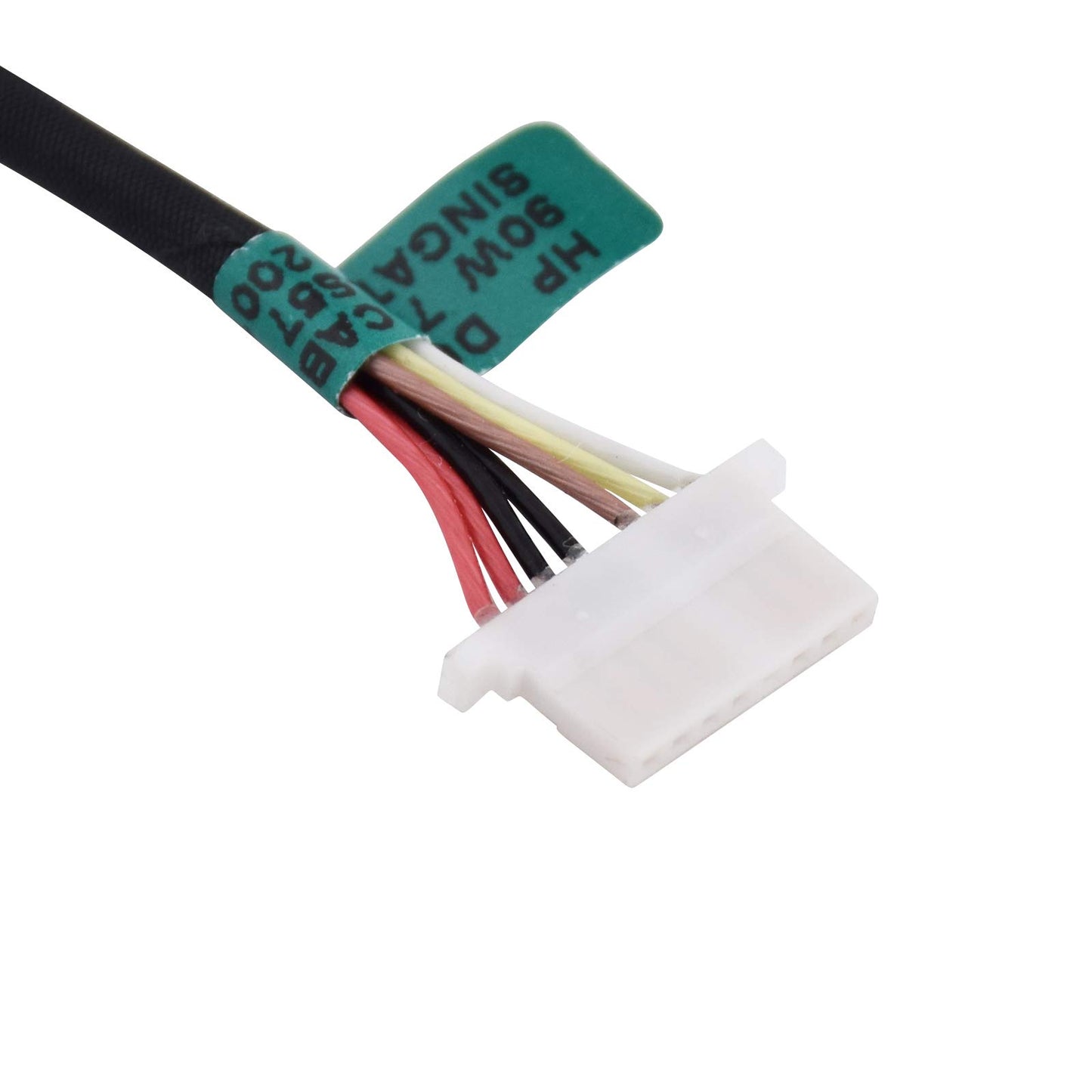SUNMALL 799736-F57 799736-Y57 DC Jack Power Plug In Charging Port Connector Socket with Wire Cable Harness Compatible with hp 15-AC 15-AC163NR