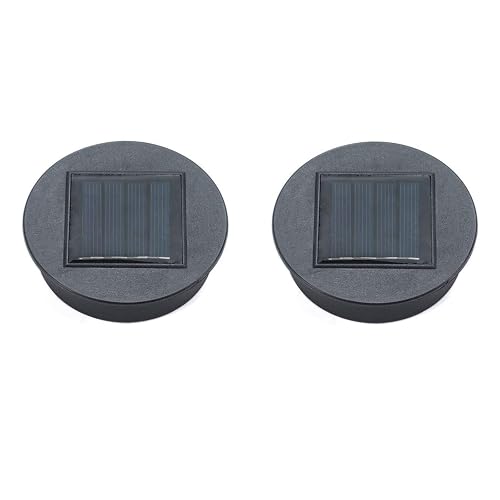 Solar-Lantern Waterproof Lights Replacement Top - Garden Decor Outdoor Lighting Decorative Patio Lighting Solar Replacement Top (Warm White, 2 Pack)…