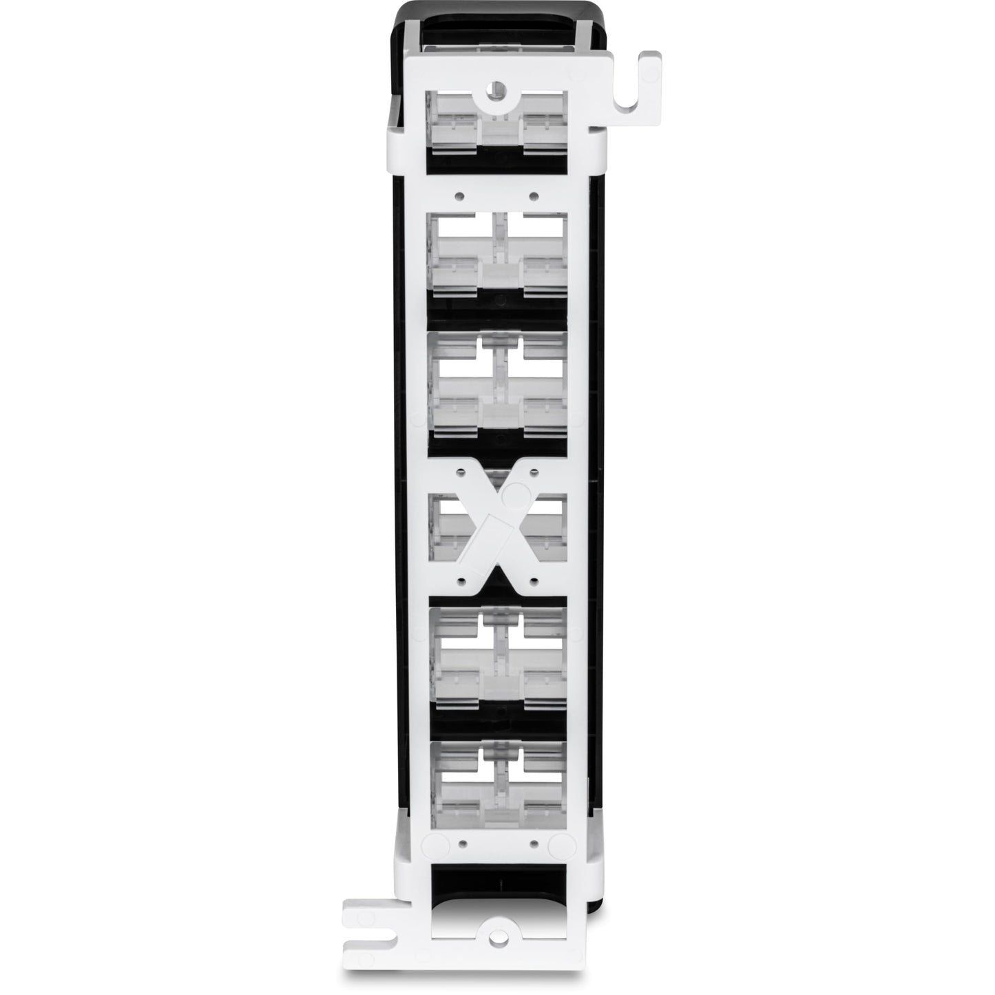 TRENDnet 12-Port Blank Angled Wall Mount Keystone Patch Panel, TC-KP12V, Use with TRENDnet Keystone Jacks (Sold Separately), Snap-in Style, Quick