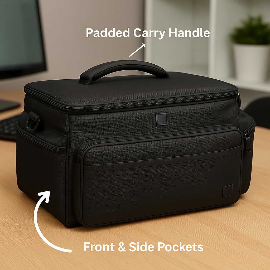 eCostConnection Extra Large Soft Padded Water Resistant Camcorder Equipment Gadget Bag/Case for Canon XA10, XA20, XA25, XH-G1s, XL2 and More Cameras