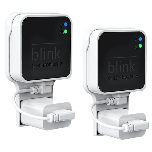 Outlet Wall Mount for Blink Sync Module 2, Mount Bracket Holder for Blink Outdoor Camera No Messy Wires Outdoor and Indoor Home Security Camera Mount