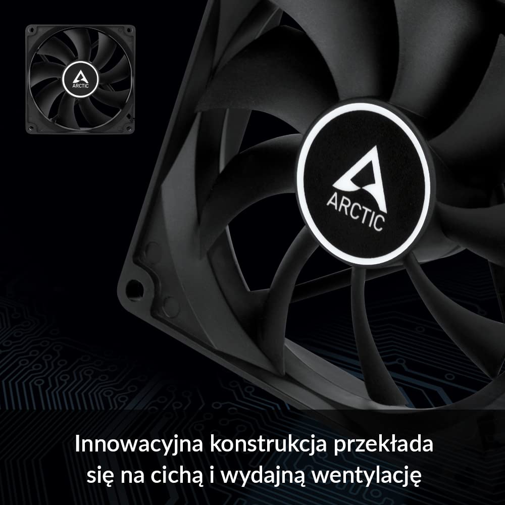 ARCTIC F9 PWM PST CO - 92 mm Case Fan with PWM Sharing Technology (PST), Dual Ball Bearing for Continuous Operation, Very Quiet Motor, Computer, Fan