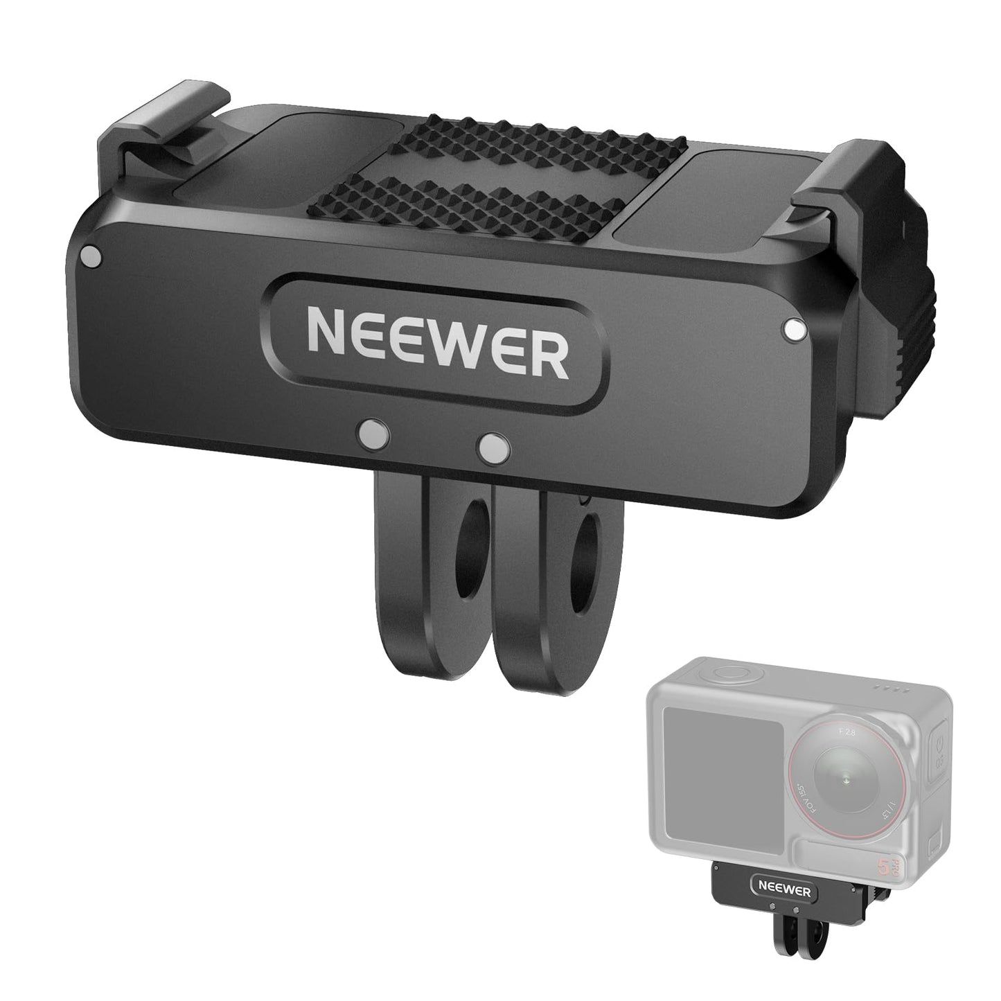 NEEWER Magnetic Mount Adapter Compatible with DJI Osmo 360 / Action 5 Pro/4/3, Upgraded Metal Quick Release Action Camera Mount Vlogging Accessories