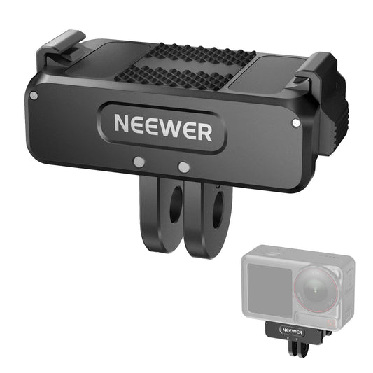 NEEWER Magnetic Mount Adapter Compatible with DJI Osmo 360 / Action 5 Pro/4/3, Upgraded Metal Quick Release Action Camera Mount Vlogging Accessories