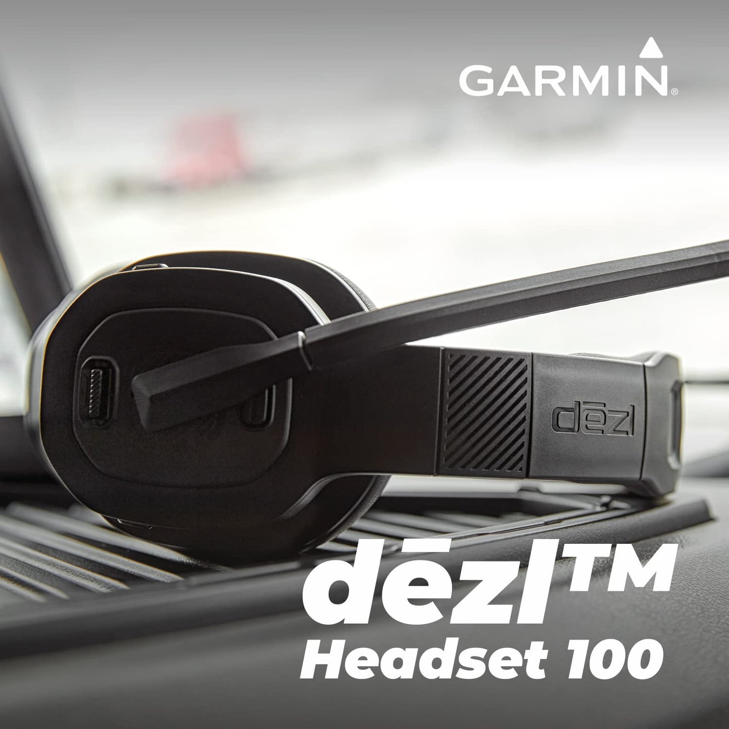 Wearable4U Garmin dezl Headset 100, Single-Ear Premium Trucking Headset, Active Noise Cancellation, Superior Battery Life and Memory Foam Ear Pads…