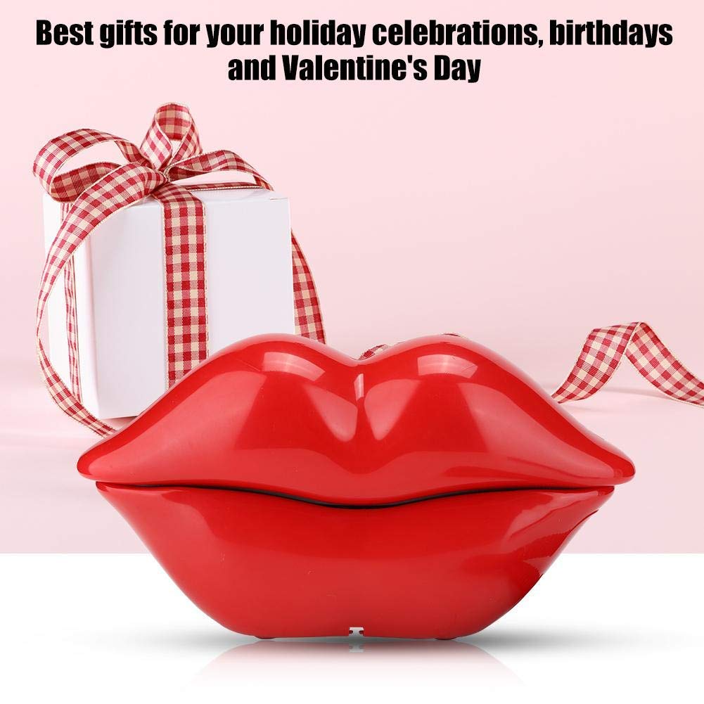 Red Lips Telephone for Novelty Interesting Gift, Sexy Mouth Lip Corded Landline Phone Desk Phone Home Furniture Decoration Set