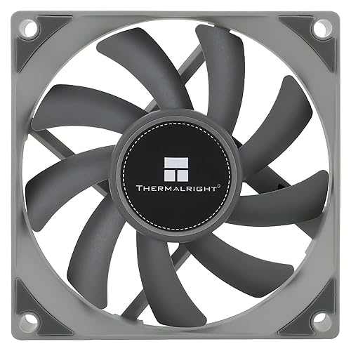 Thermalright TL-8015 CPU Fan, High Performance Case Cooler 2200RPM,Low Noise 23.3dBA,4-PIN PWM Cooling Fan(80mm, Gray)