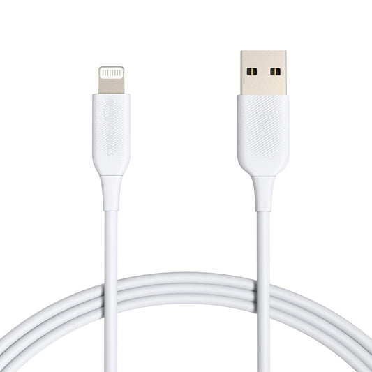 Amazon Basics 2-Pack Fast Charging USB-A to Lightning ABS Durable Charger Cable, MFi Certified for Apple iPhone Charging, iPhone 14 13 12 11 X Xs…
