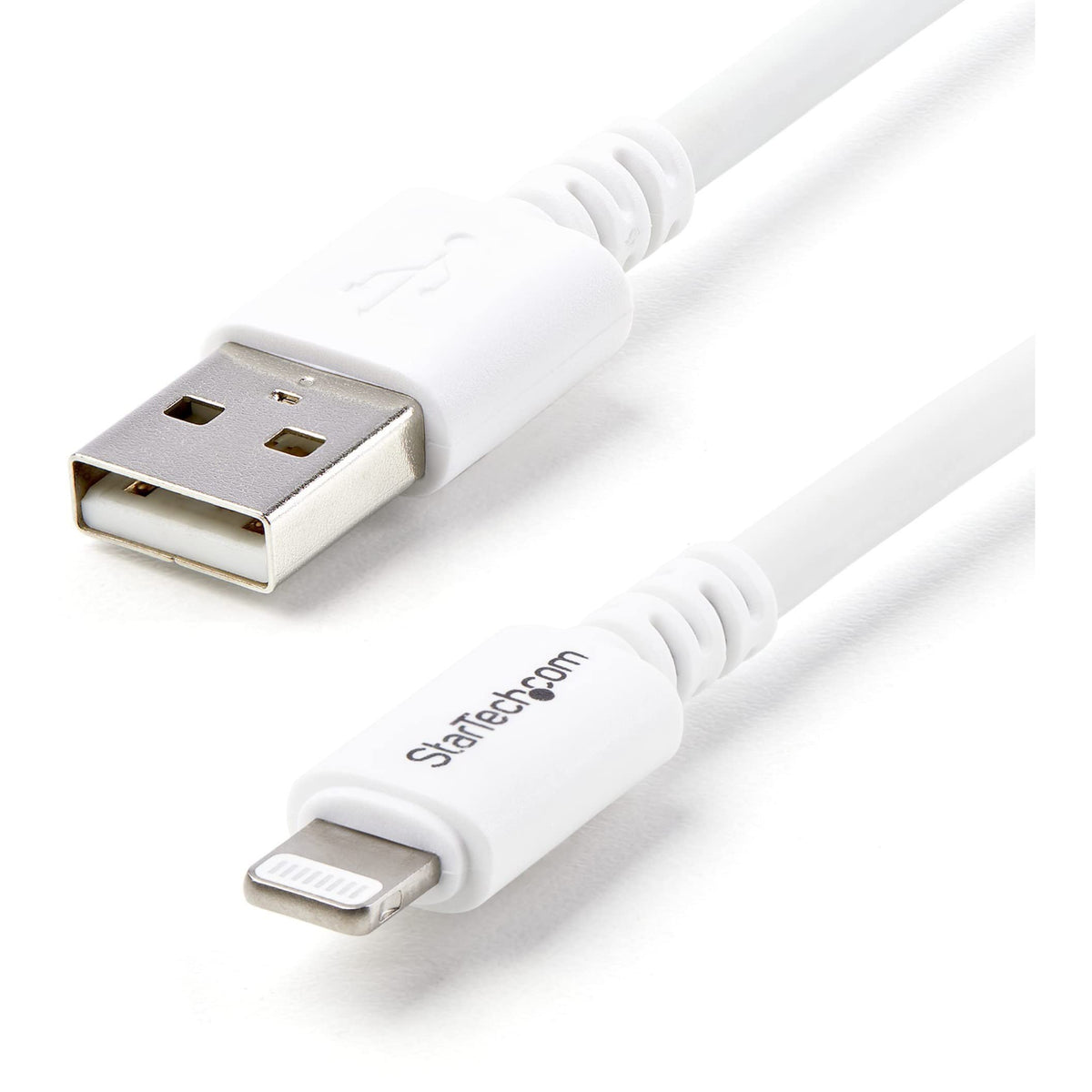 StarTech 10ft/3m USB-A to Lightning Cable, White, Charge & Sync (USBLT3MW)
