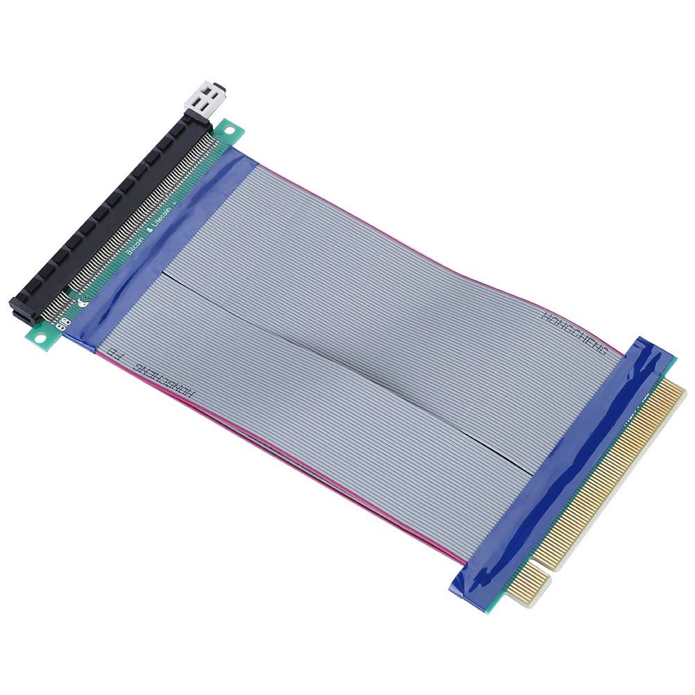 PCIE Riser Cable, 7.5Inch/19cm 16x High Speed Riser Cable - PCI Express Port GPU Extension Card