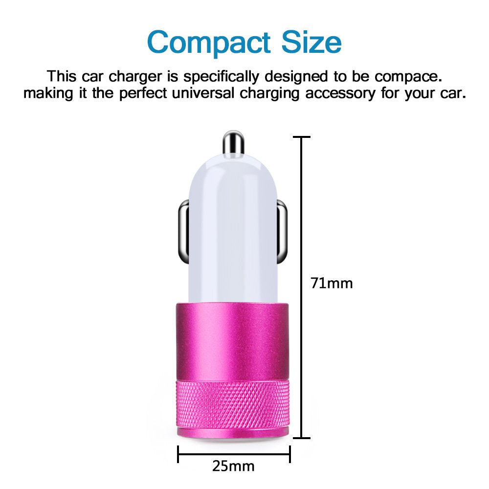 USB Typc C Car Charge,HUHUTA Dual Port Car Charger Plug with 6ft USB C Charger Cable Replacement for Samsung Galaxy S10/S9/S8 Plus,MacBook,LG G6 V20