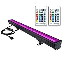 Wall Washer LED Lights,108W RGBW Color Changing LED Strip Lights with RF Remote,120V, 3.2ft/40 "Linear RGB LED Lights Bar for Outdoor/Indoor Lighting