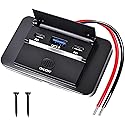 DAESENN 12V RV USB Outlet,78W,Dual PD3.0 Type-C Fast Charge 60W and QC3.0 18W Panel Wall Mount,Car USB Wall Charger Adapter for RV,Boat,Bus,ATV