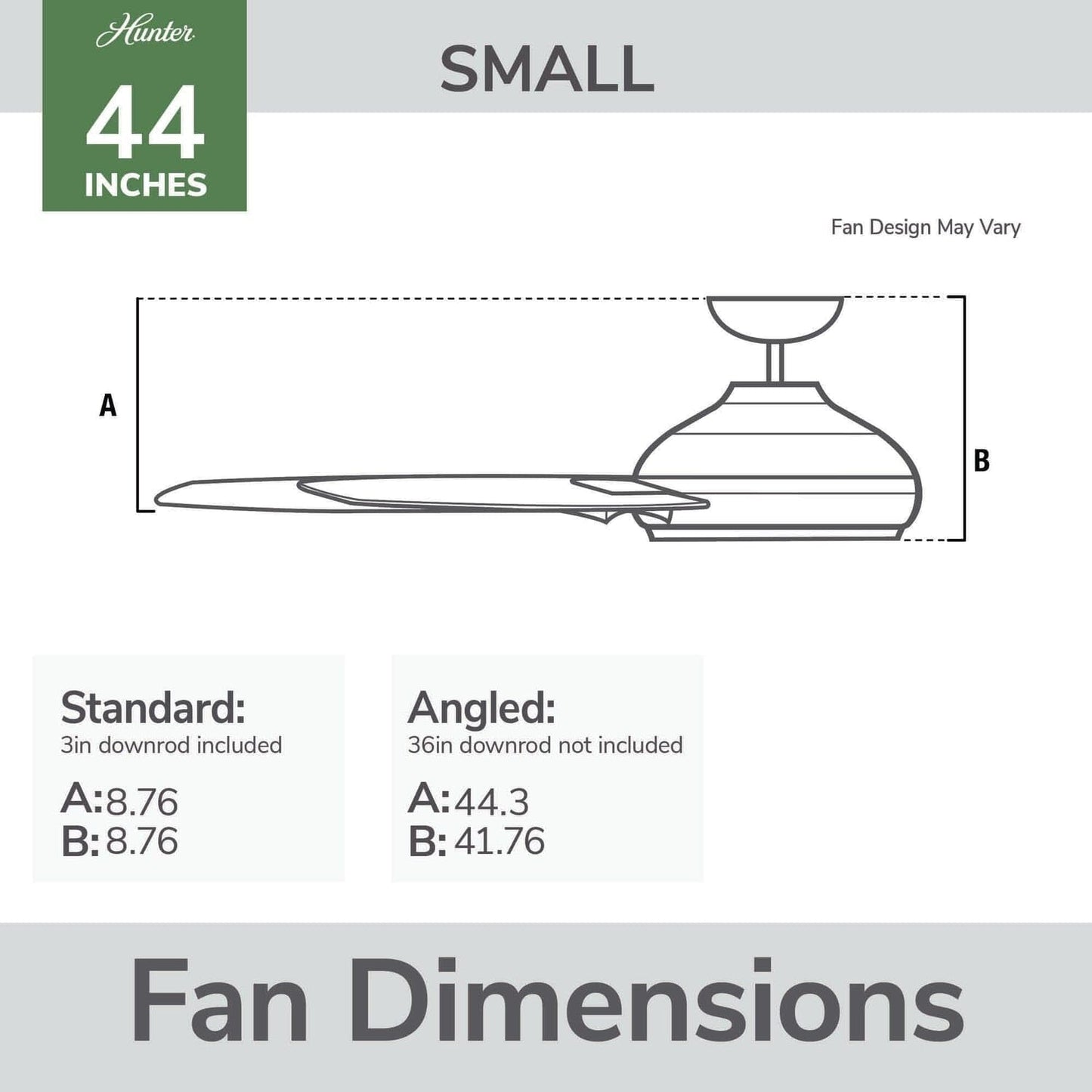 Hunter Fan 44 inch Noble Bronze Outdoor or Indoor Ceiling Fan No Light with Pull Chain for Patio, Living Room, Bedroom, Office, Kitchen (Renewed)