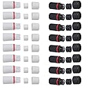 ThtRht 16 Set RJ45 Plug Waterproof Cap Protector Outdoor Ethernet Weatherproof End Cover for PoE Combiner Splitter Adapter Injector Kit Network IP
